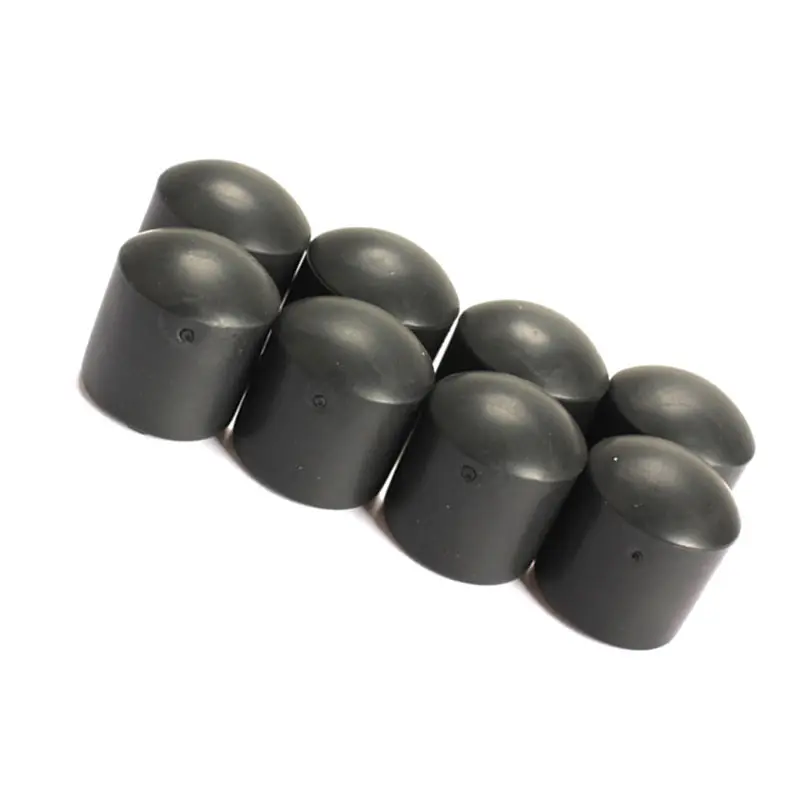 

8pcs FASTER 5/8 Inch Black Foosball Soccer Football Table Rod Lid End Cap &T8