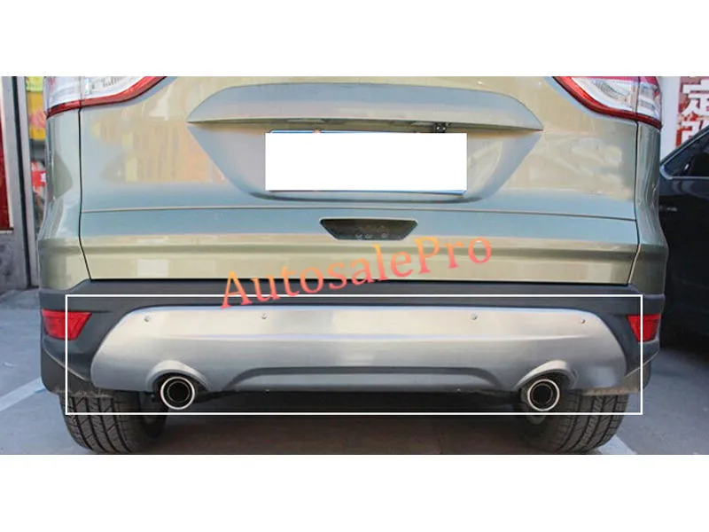 Стальной Передний + Задний бампер протектор противоскользящая пластина для Ford