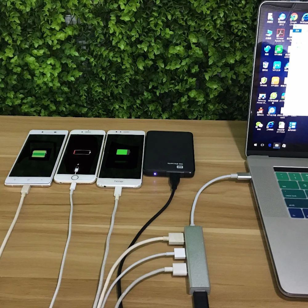 4в1 USB Type C концентратор адаптер 3 1 порт к 4 0 порта зарядное устройство конвертер