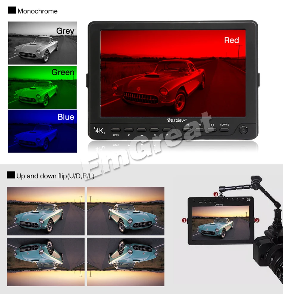 BESTVIEW S7 4 K Камера HDMI HD видео монитор TFT поле 7 &quotдюймов для однообъективной