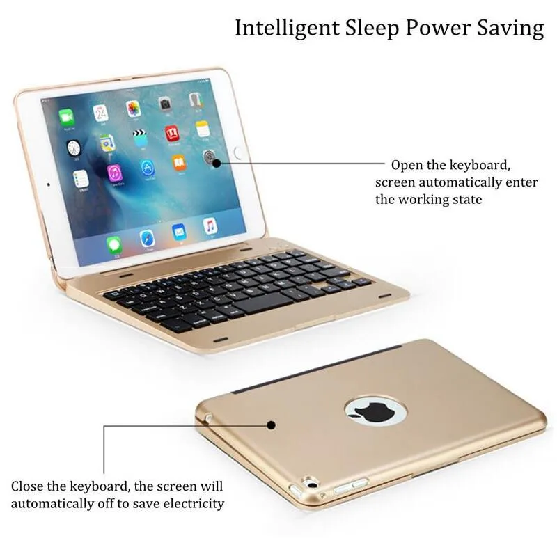 Беспроводная Bluetooth клавиатура для iPad mini 1 2 3 Клавиатура чехол 7,9 'защитный портативный чехол для iPad mini 2 3 чехол с клавиатурой