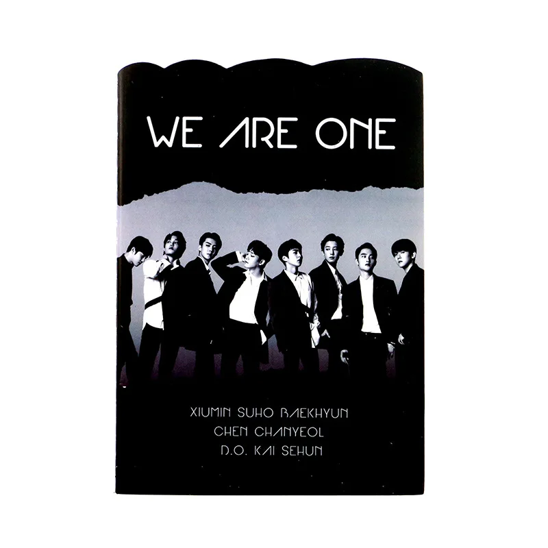 EXO 1 1 шт. KPOP Blackpink LISA ROSE JISOO JENNIE EXO мини дневник записная книжка канцелярская книга Памятка записная книжка s канцелярские принадлежности вентилятор подарок - Цвет: EXO 1