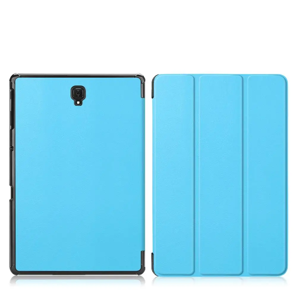 T590-KST-Skyblue Чехол для samsung galaxy Tab A 10,5 SM T590 T595 T597 кожаный Умный Магнитный чехол-подставка для samsung galaxy Tab A 10,5 - Цвет: T590-KST-Skyblue