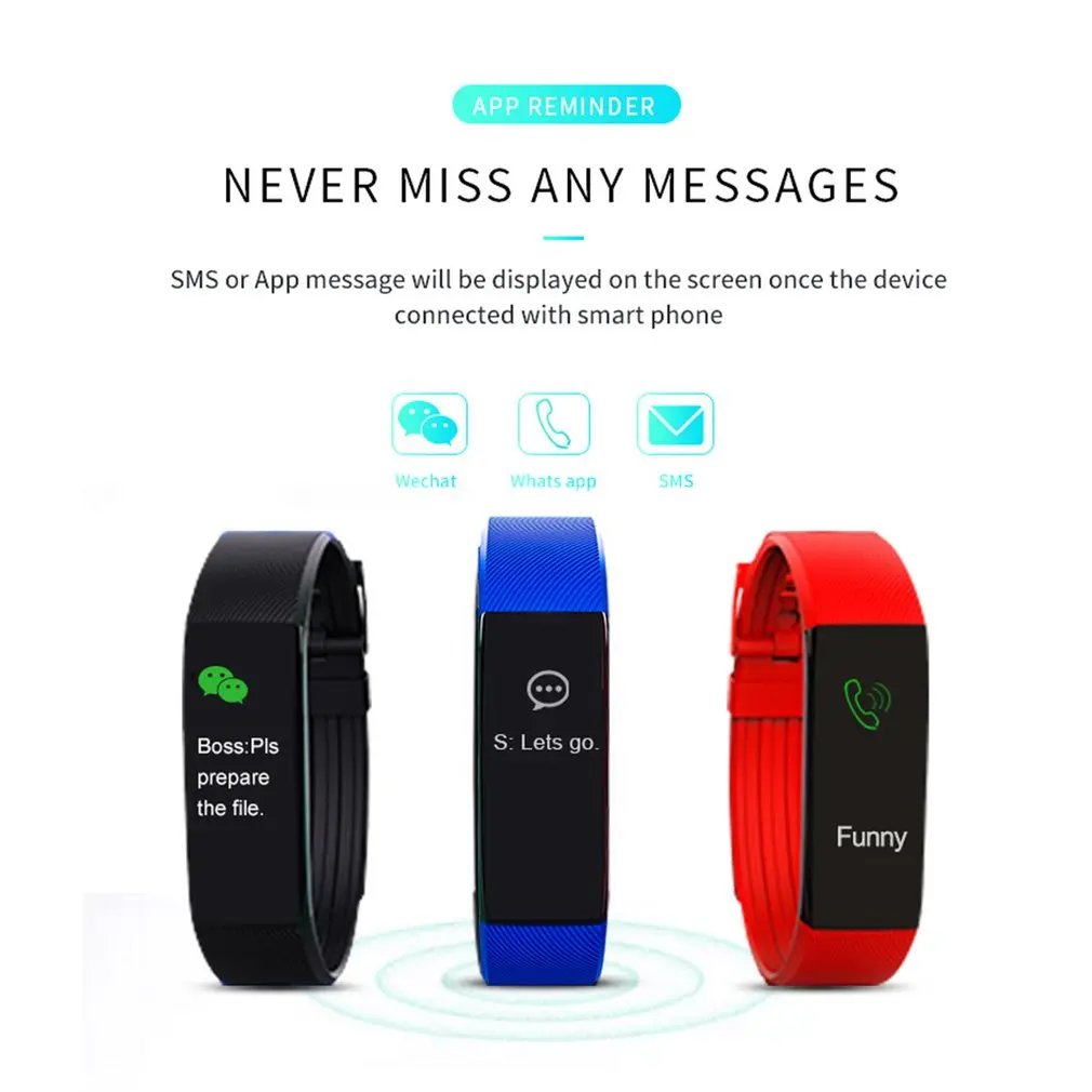 Новый B7pro Smart Band непрерывный пульсометр водостойкий фитнес Браслет спортивный