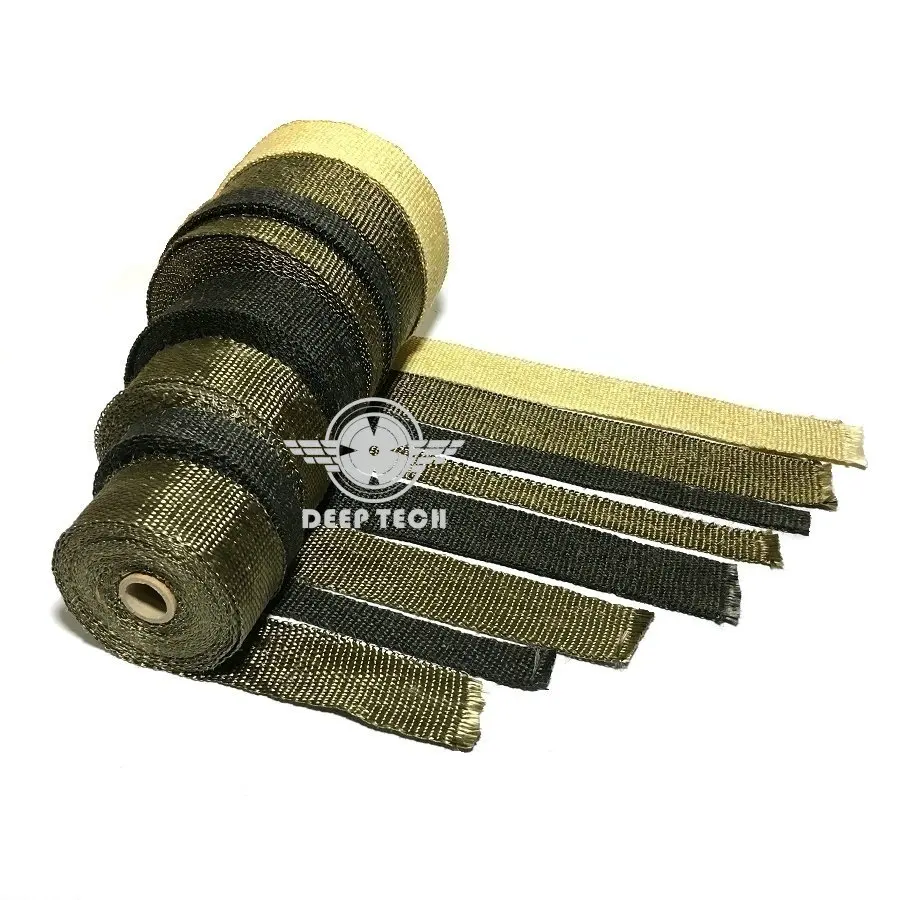 10 м лента для глушителя выхлопной трубы термостойкая оберточная черная тепловая