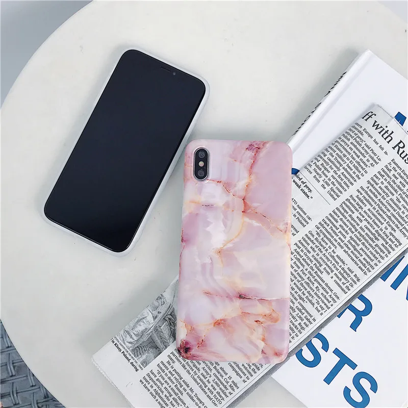 COOLY Pink Marble Case For Huawei P20 Lite P30 Pro Mate 20 Nova 3 2S 3i 3e 4e Cover iphone 6 S 7 8 X Max XR Silicone Coque |