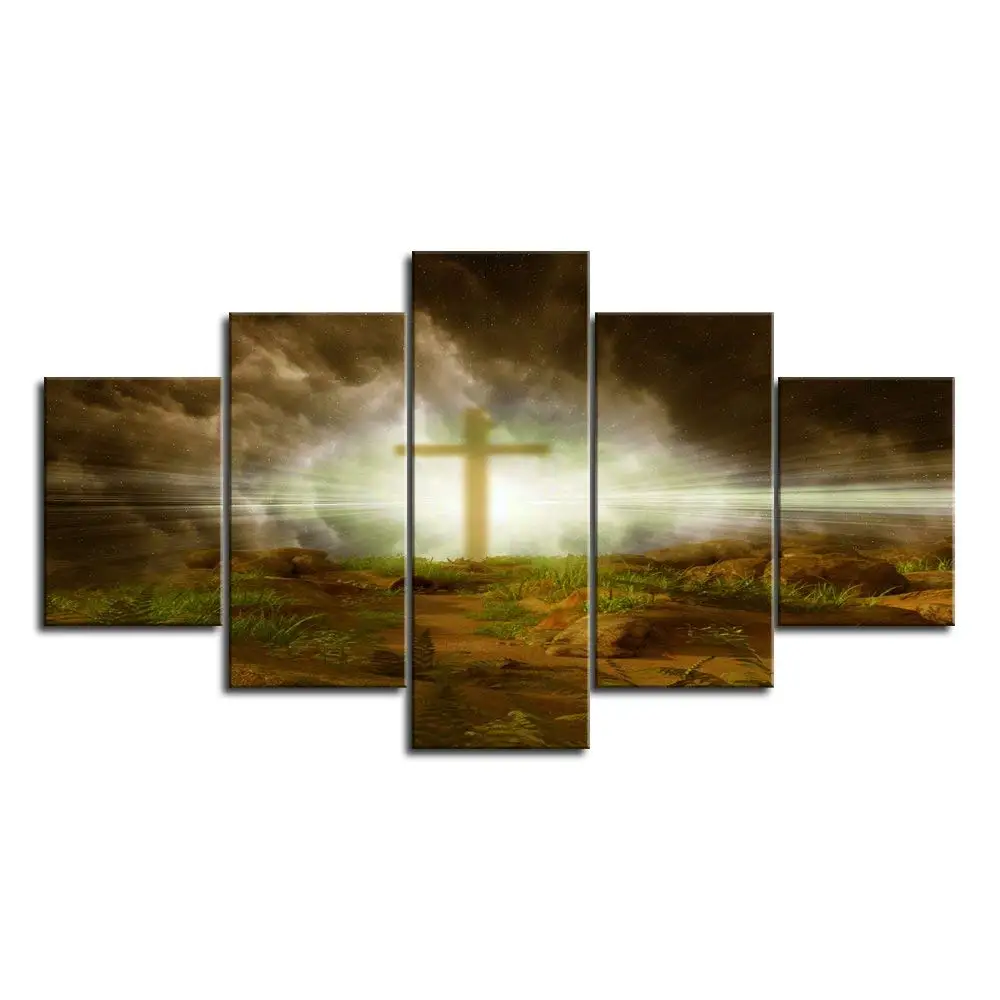 Большой христианские кресты Креста искусство стены Христа плакат печать на
