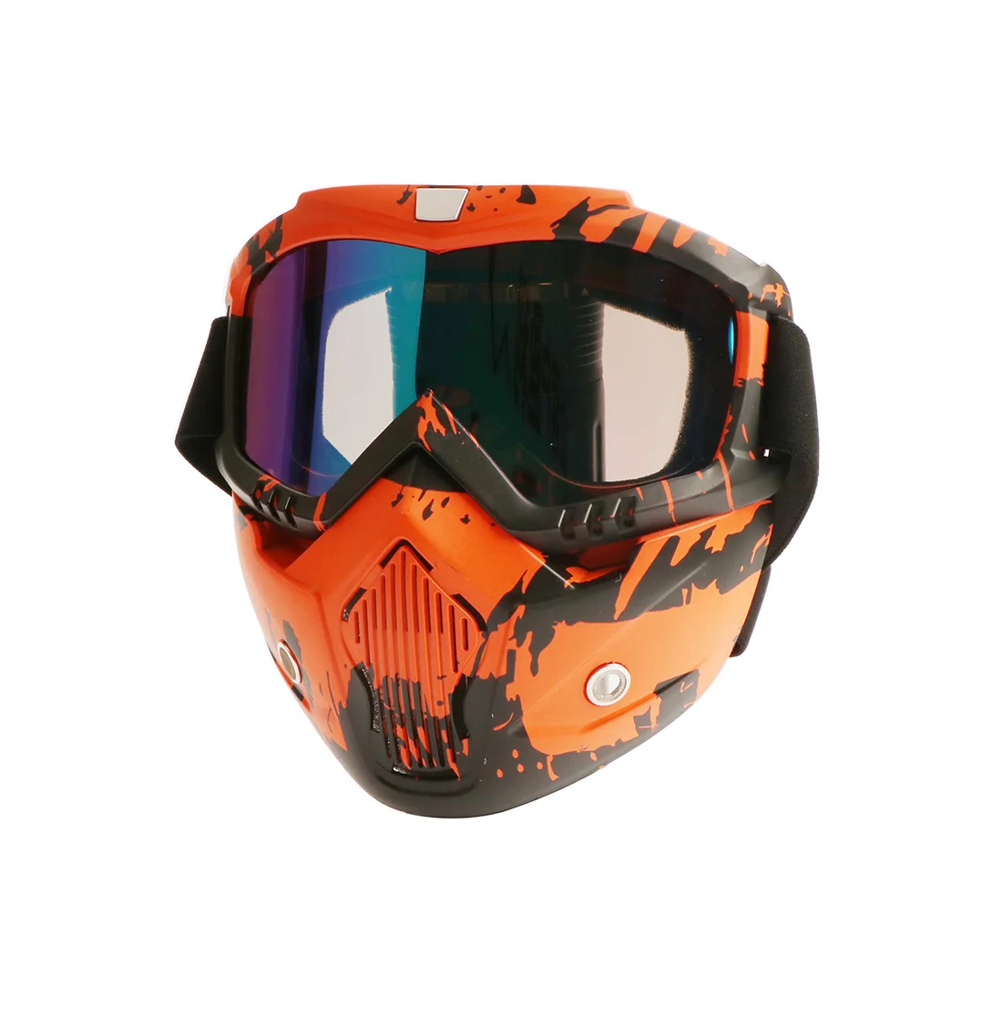 Оранжевый Hommes femmes lunettes de Ski сноуборд motoneige lunettes masque neige hiver лыжные lunettes de Ski motonetes de soleil - Цвет: Оранжевый