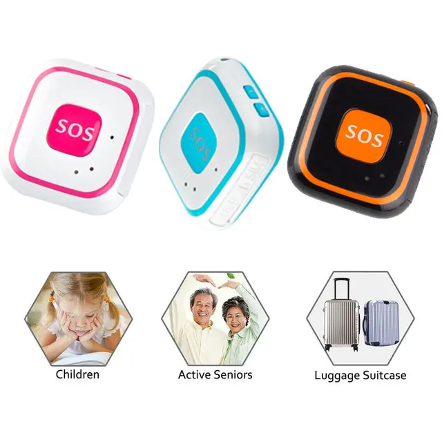 

Hot selling Mini Waterproof Portable GPS Trackers Locator for Kids Chidren Elderly Pets Cats Dogs Vehicle Wifi Location SOS