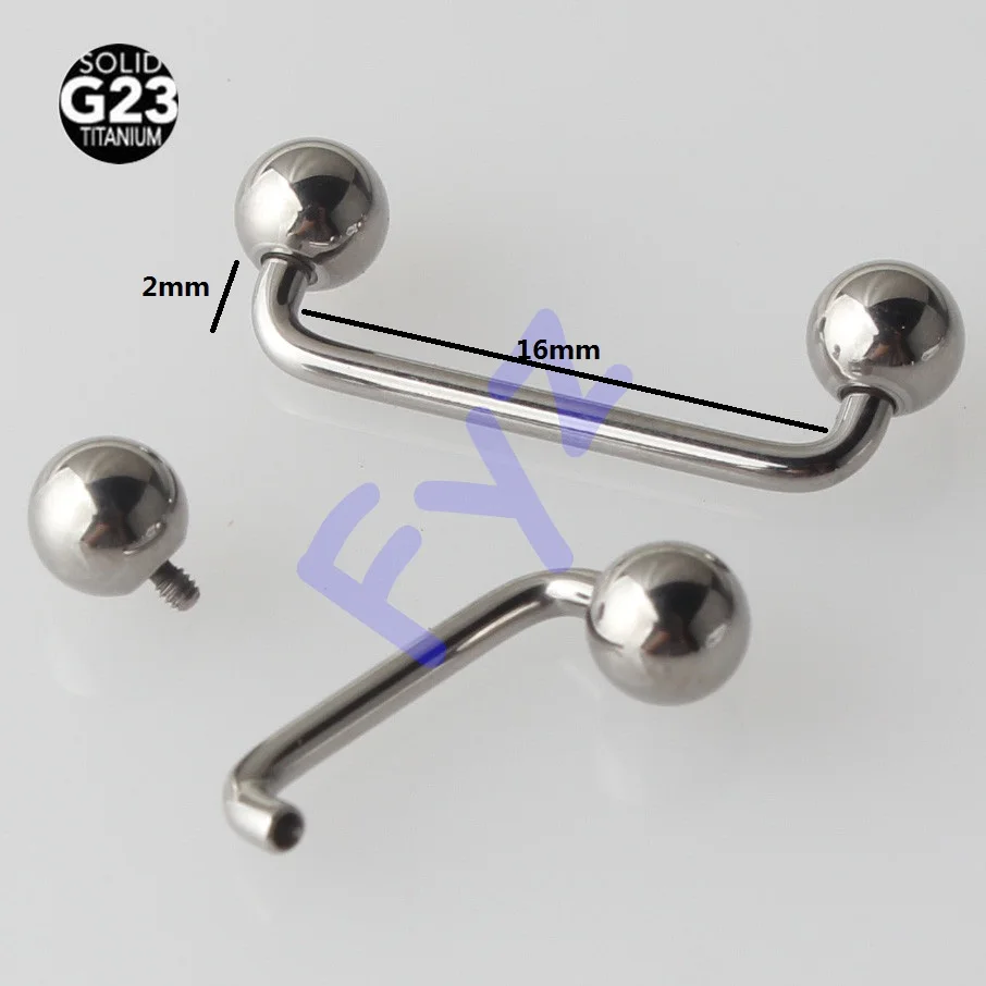 Ювелирные изделия для пирсинга тела G23 из титана Φ 14G