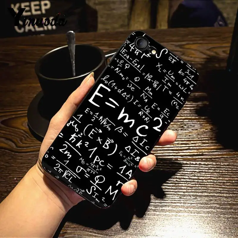 Yinuoda mc2 с E = mc Математика Альберт Эйнштейна чехол для телефона для iPhone X 8 7 6 6S Plus X 5 5S SE XR XS XSMAX11 11pro 11promax