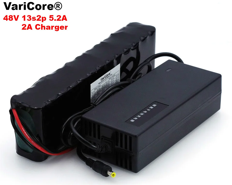 

VariCore 48V 5.2ah 13s2p high Power 5200mAh 18650 Battery Electric Vehicle Electric Motorcycle 54.6V BMS protection+2A charger