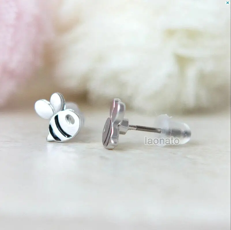 1 пара женские серьги в виде пчелы|animal stud earrings|fashion earringsstud earrings |