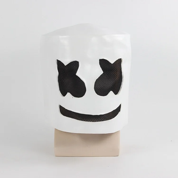 Электрические сланцы marshmallow DJ головные уборы marshmello Хэллоуин косплей хлопок конфеты маска живой Забавный Выпускной реквизит