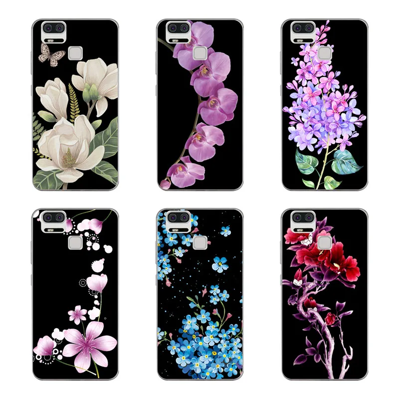for ASUS Zenfone 3 Zoom ZE553KL Case Silicon Popular flowers Painting Soft TPU Back Cover Phone shell |