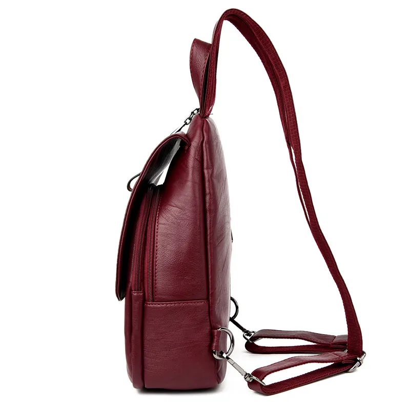 2018 Брендовые женские кожаные рюкзаки для девочек Sac a Dos Femme винтажный Рюкзак