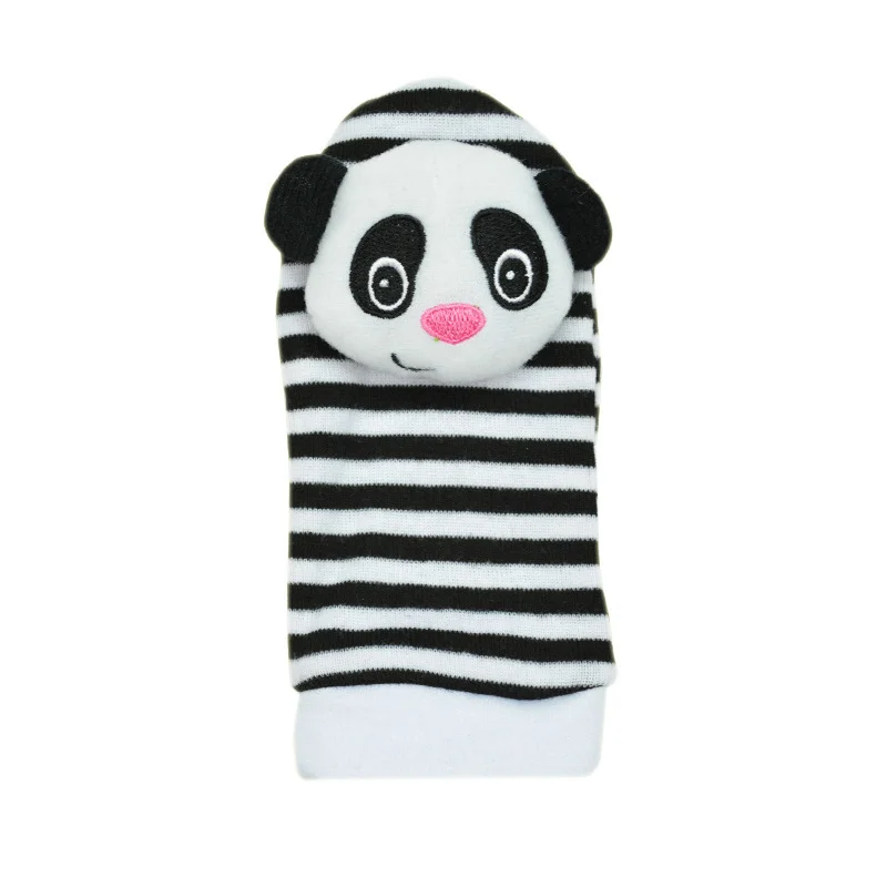 4 шт./лот милые детские погремушки в форме животных браслеты носки колокольчики