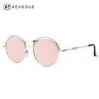 Солнцезащитные очки AEVOGUE AE0394 женские в стиле стимпанк, оригинальные брендовые дизайнерские солнечные очки в круглой медной оправе с защитой UV400