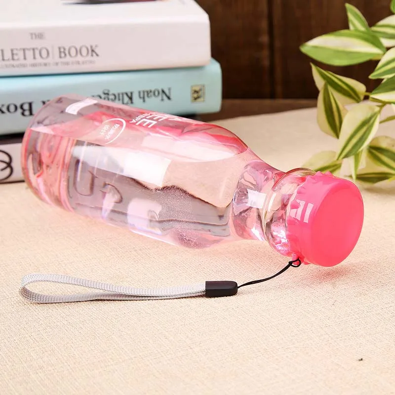 Portable 550ml Plastic Sports Water Bottle Container Leak-proof Bottles For Outdoor Riding Traveling Climbing Camping E2 | Дом и сад