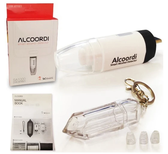 Alcoordi Смарт детектор алкоголя смартфон Алкотестер Бесплатная доставка|breathalyzer| |