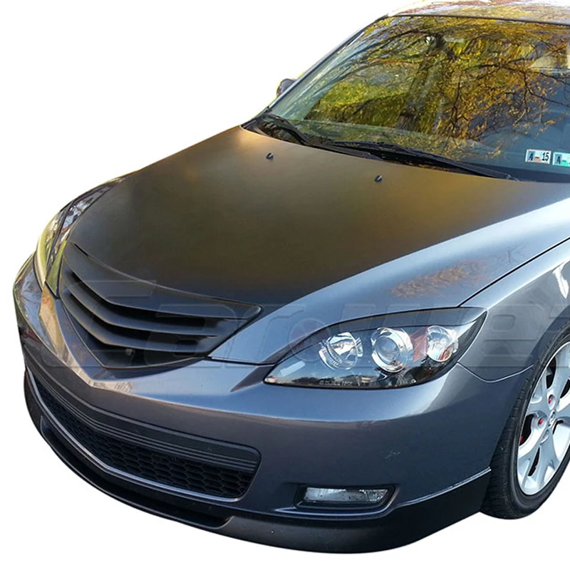 Для 2006 2013 Mazda 3 хэтчбек углеродное волокно Брови Веки фары крышка (не подходит для