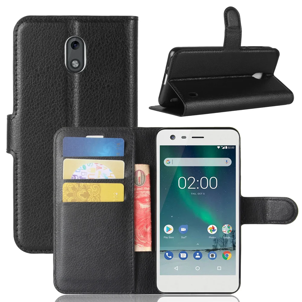 Чехол книжка для Nokia 2 кожаный чехол TA 1029 1035 1035|Бамперы| |