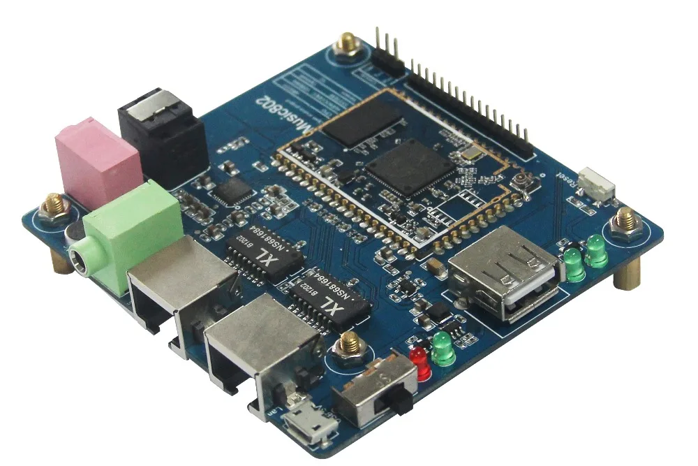 Бесплатная доставка! Music802 _ макетная плата для модуля Wi Fi динамика/OpenWRT/ USB