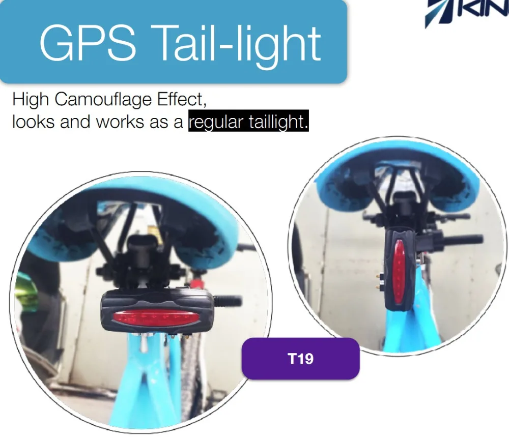 GPS трекер на велосипед светодиодный задний светильник водонепроницаемый GSM LBS|bike