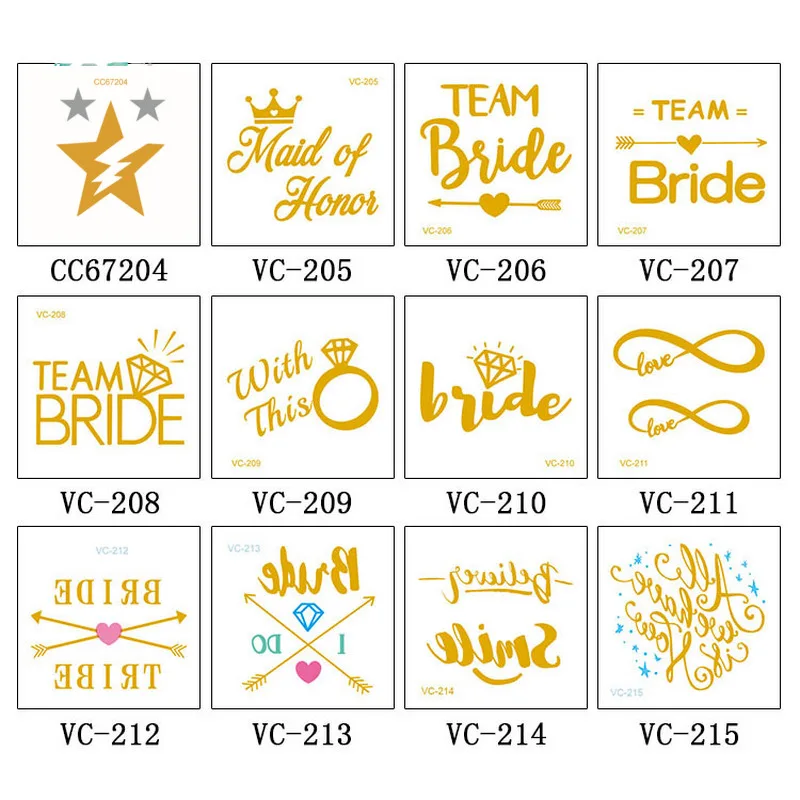 40 шт Временные 3D татуировки стикер s для девушки женщины Золотая Татуировка