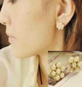 Женские серьги гвоздики с искусственным жемчугом E467 новинка 2019|stud earrings|stud earrings for