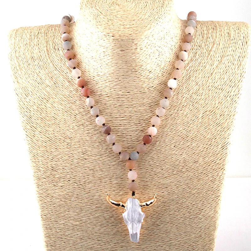 Женское длинное ожерелье с бусинами из друзы 3 цвета|fashion necklace|necklace fashionhorn pendant