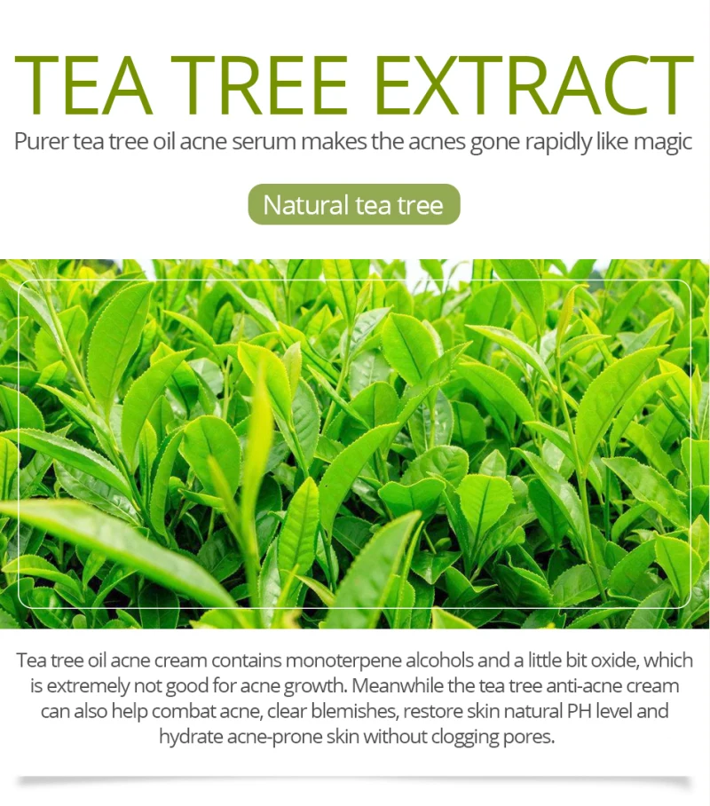 Крем от акне Tea Tree средство для снятия крема и удаления ухода за кожей лица