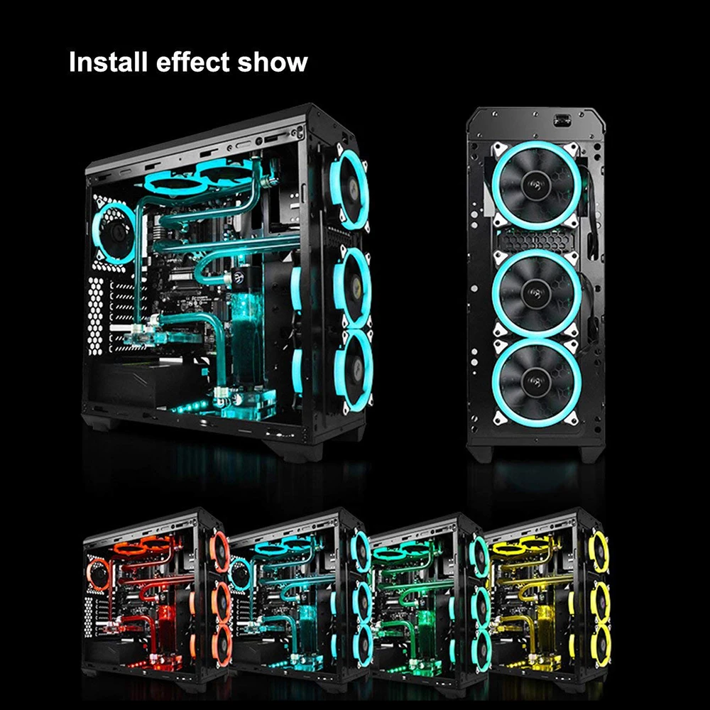 Aigo R5-PRO аура синхронизирующий компьютер охлаждающий вентилятор RGB настраиваемый