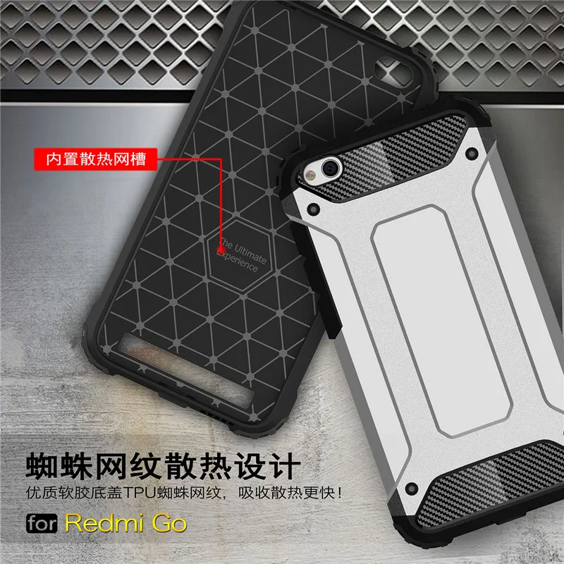 Чехол для Xiaomi Redmi Go из ТПУ и поликарбоната защитный чехол задней панели телефона