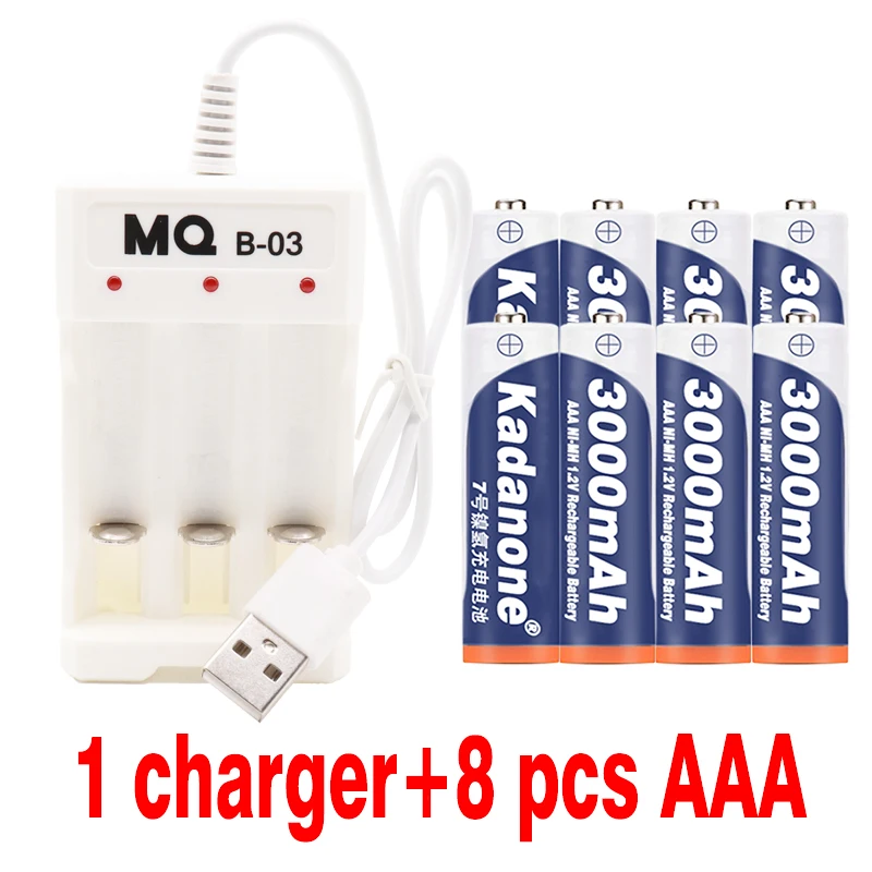 Батарея AAA 3000 mah 1 2 v Ni MH перезаряжаемая батарея для дистанционного управления