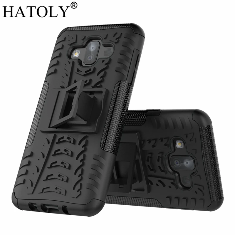 Чехол HATOLY для Samsung Galaxy J7 Duo 2018 армированный Силиконовый прочный жесткий