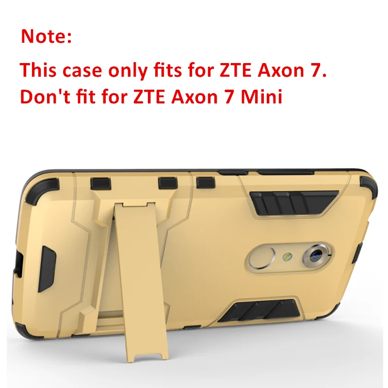 WolfRule For Cover ZTE Axon 7 Case Anti knock Soft TPU &amp Plastic Stand Phone Axon7 A2017 Coque &lt |