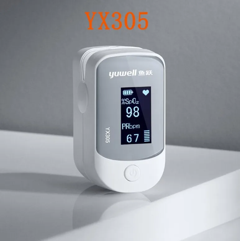YX305 Xiaomi Yuwell YX305 цифровой пальцевой Пульсоксиметр OLED экран забота о пожилых людей для здоровья высокоскоростной датчик автоматическое выключение - Цвет: YX305