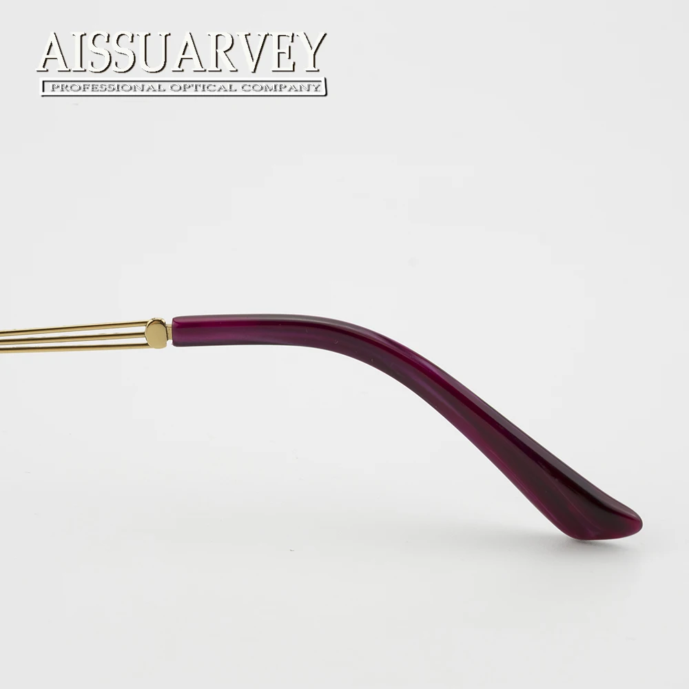 Rimless оправы для очков женщин титанового сплава Гибкая открытые модные брендовые