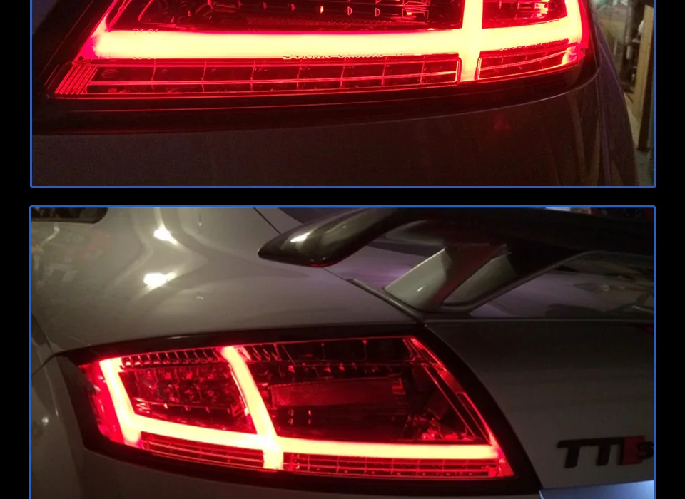 AKD Тюнинг автомобилей задние фонари для Audi TT задний фонарь 2006-2013 светодиодные фары DRL ходовые огни Биксеноновые Противотуманные фары Полный светодиодный
