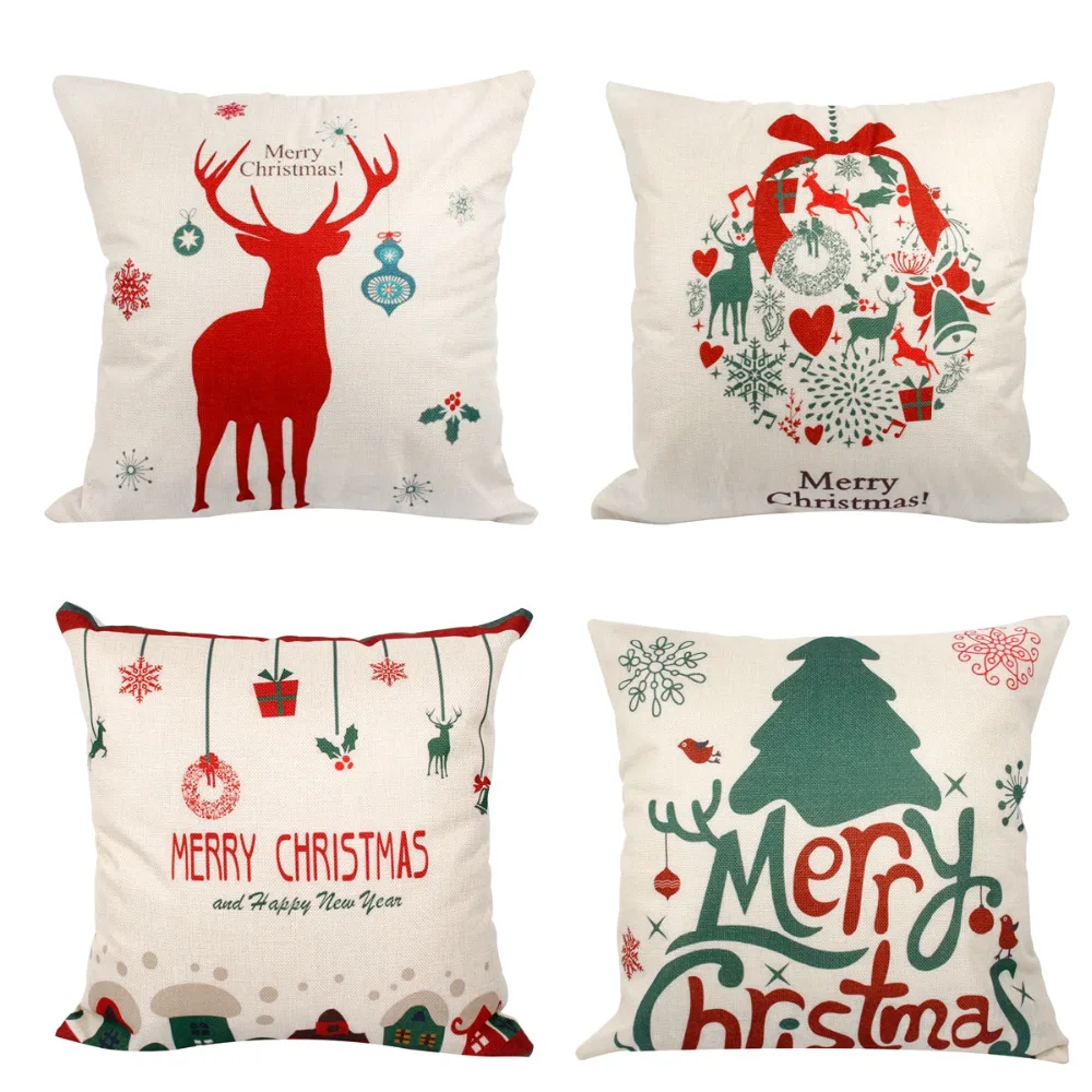 FENGRISE Рождественские елочные украшения для дома Рождество Navidad Merry Christmas Санта Клаус Наволочка украшения год