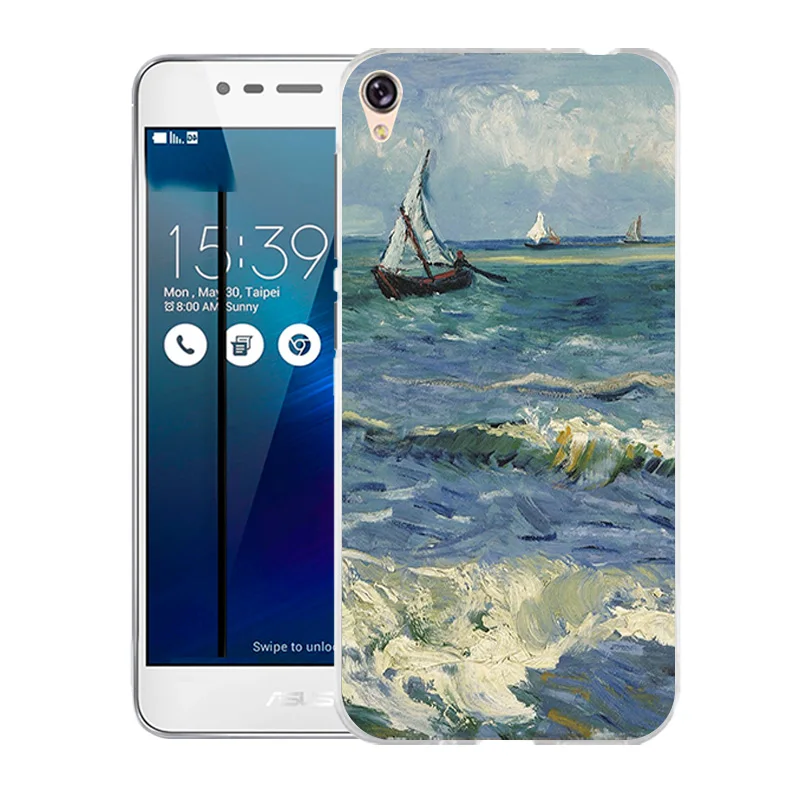 Чехол для Asus Zenfone Live ZB501KL 3 Go 5 0 дюйма мягкий ТПУ чехол с принтом лепестков Для