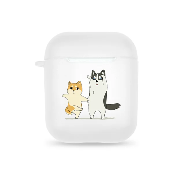 28 Цветы лимон Gudetama самолет мальчик собака шаблон Мягкий чехол из ТПУ для Apple Airpods 1/2 Bluetooth беспроводные наушники сумка коробка - Цвет: 28