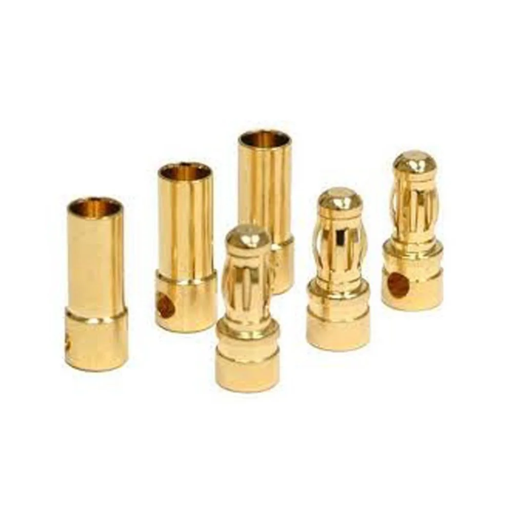 100 пар/лот 3 5 мм RC Gold Bullet разъем батареи ESC банана | Электроника