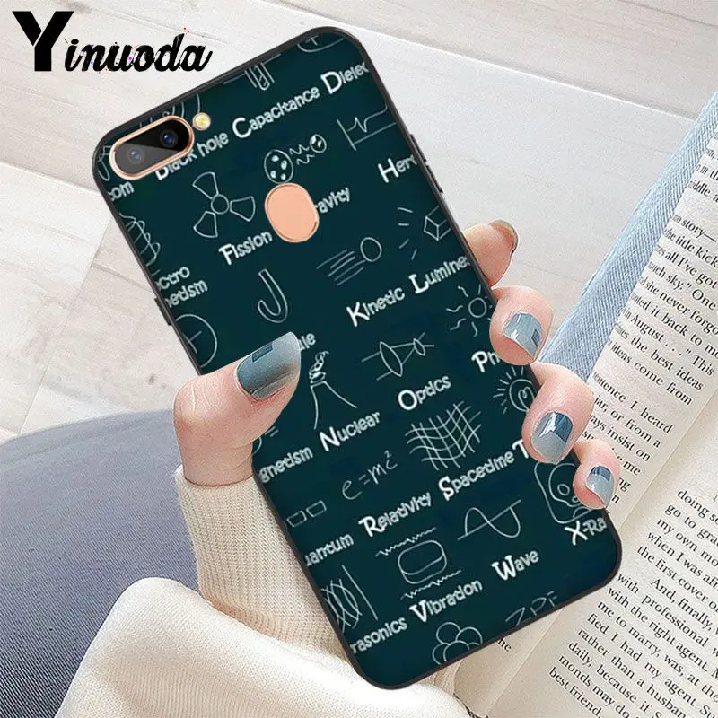 Yinuoda Математика черный ТПУ Мягкий силиконовый чехол для телефона OPPO R15 Mirror Dream R17/R17