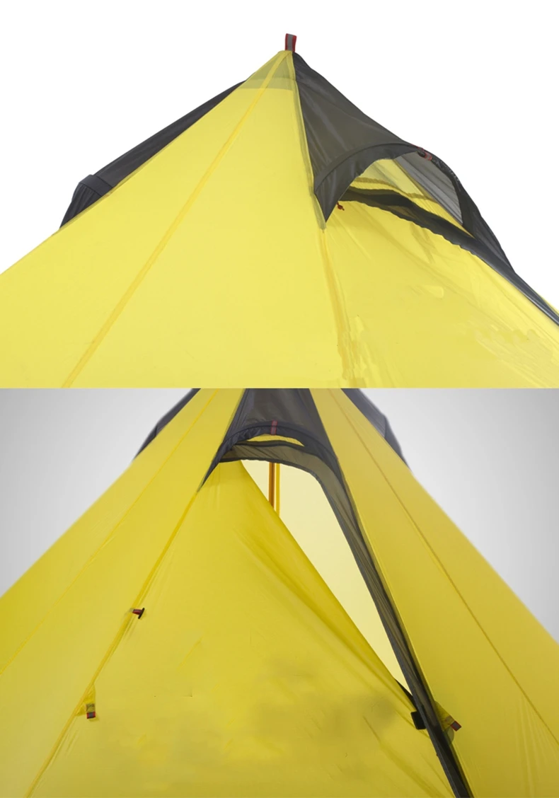 3F UL GEAR Сверхлегкий Открытый Кемпинг вигвама 15D Silnylon Пирамида палатка 2-3 человек большая палатка водонепроницаемый альпинизмом походные палатки