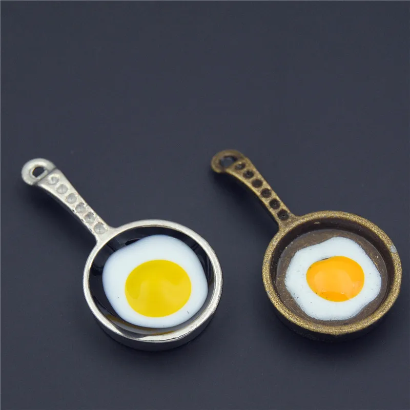 Подвески с жареными яйцами Kitschy Fun для изготовления украшений вручную DIY A548/A600 5