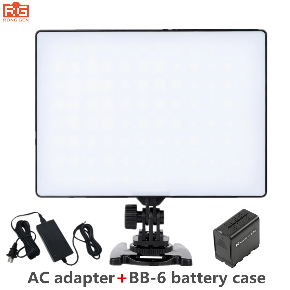 Осветительная панель YONGNUO YN300Air, светодиодная, 3200k-5500k, для dslr-камер Canon, Nikon, адаптер переменного тока, аккумулятор BB-6, чехол