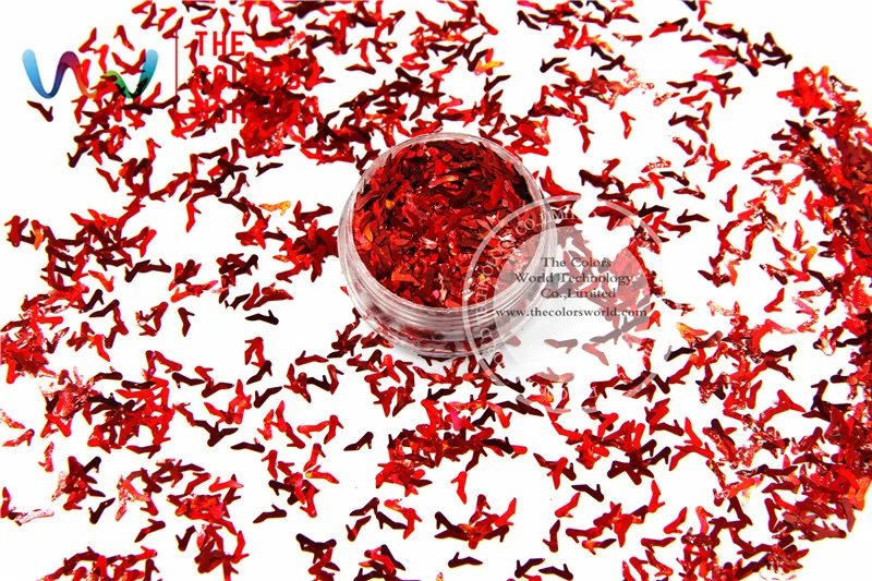 Лазерная красная обувь TCA300 Золушки на высоком каблуке 6 мм блестящая Пыль для