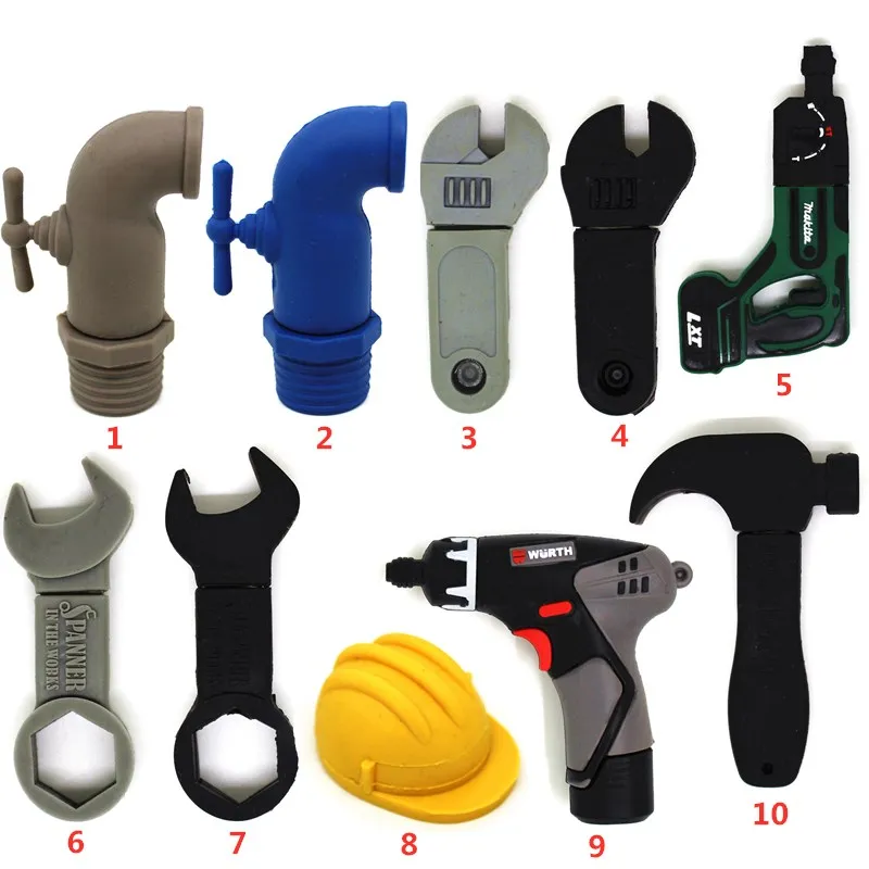 

Wrench Model USB Flash Drive Memory Stick 4GB 8GB 16GB 32GB 64GB Pen drive Tool Hammer Creative Pendrive Faucet/Electric drill